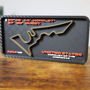 Tableau / Cadre Curcuit états unis (austin)