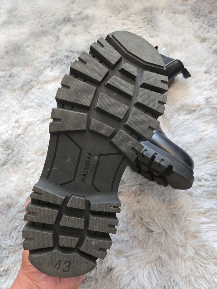 Bottines Chelsea PULL&BEAR noires – Taille 43 – Très bon état - photo numéro 4