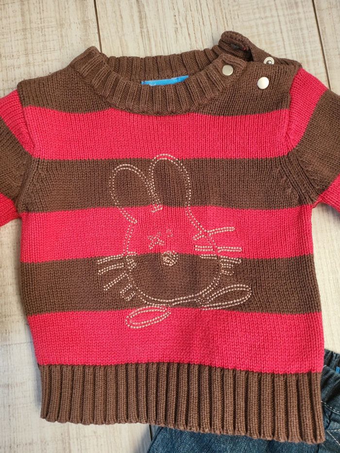 Ensemble pull pantalon bébé garçon 9 mois tout simplement très bon état - photo numéro 2