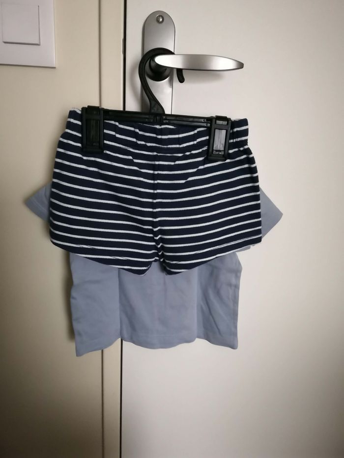 Ensemble 2 pièces (t-shirt + short, Bleu) 12 mois (80 cm) Kiabi - photo numéro 2