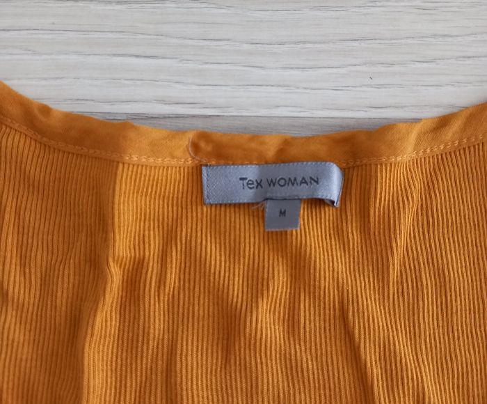 Chemisier femme à manches longues moutarde taille M Tex Woman - photo numéro 2