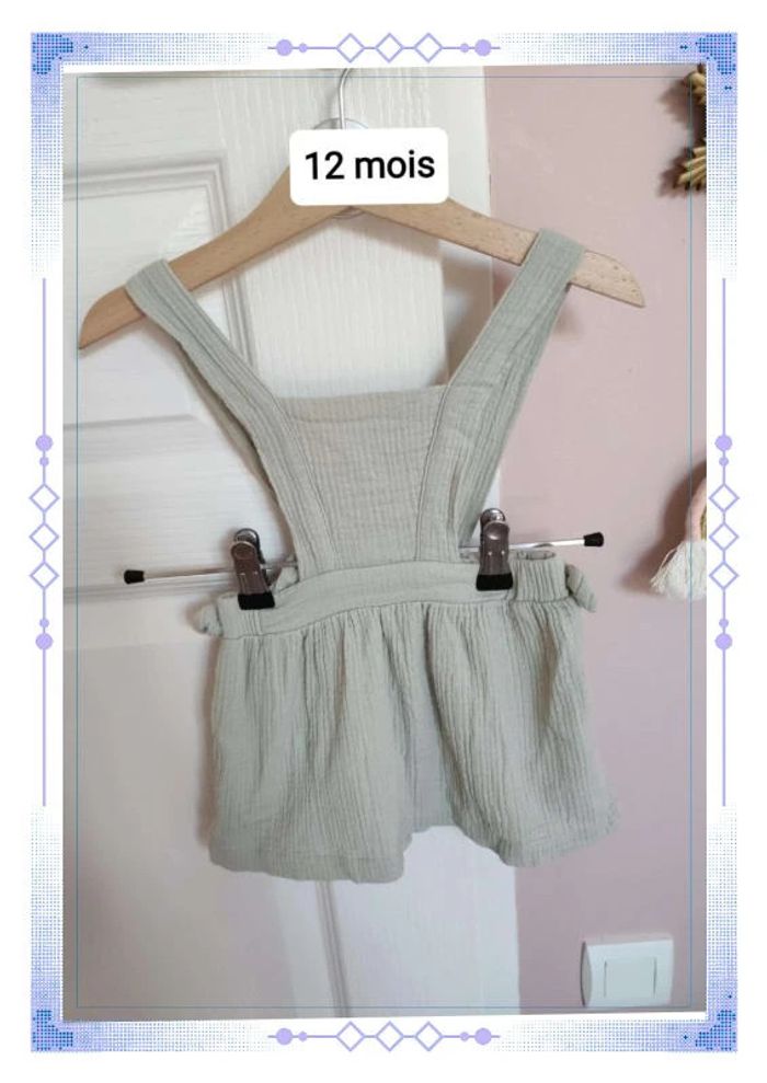 Robe fille gaze de coton 12 mois - photo numéro 3