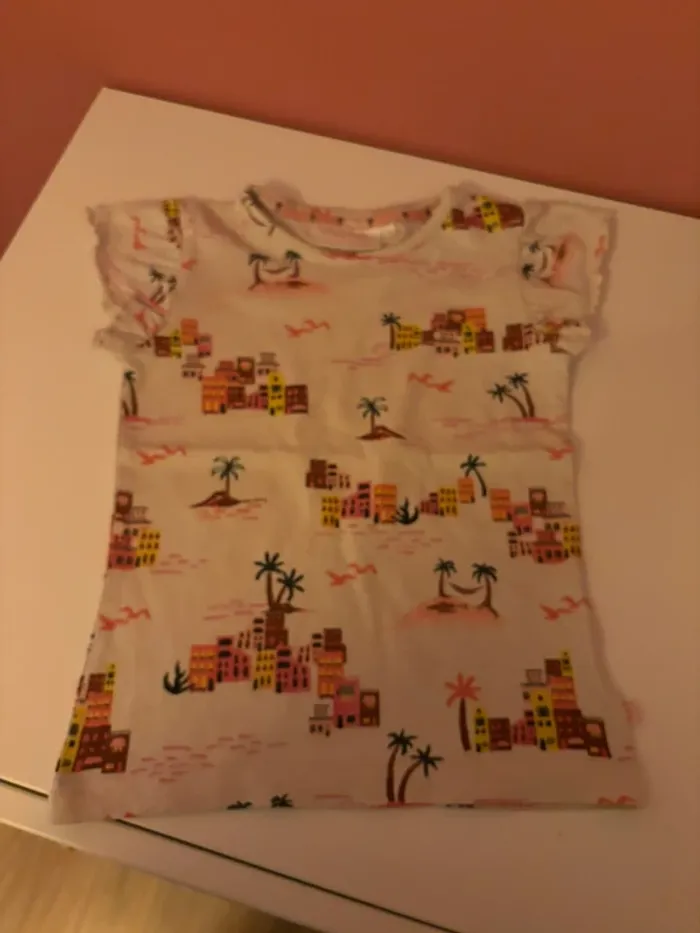 Ensemble jubel palmiers short + t-shirt 110/116 - photo numéro 8