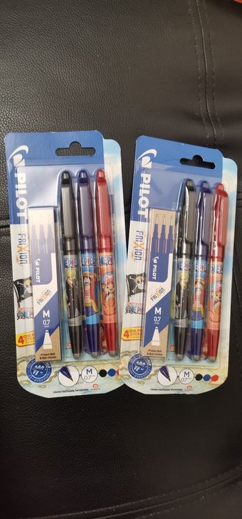 2 lots stylos effaçable 