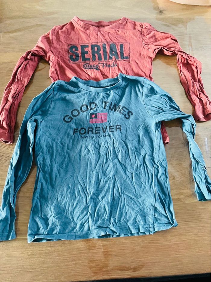 Lot Tee shirts manches longues 8 ans - photo numéro 2