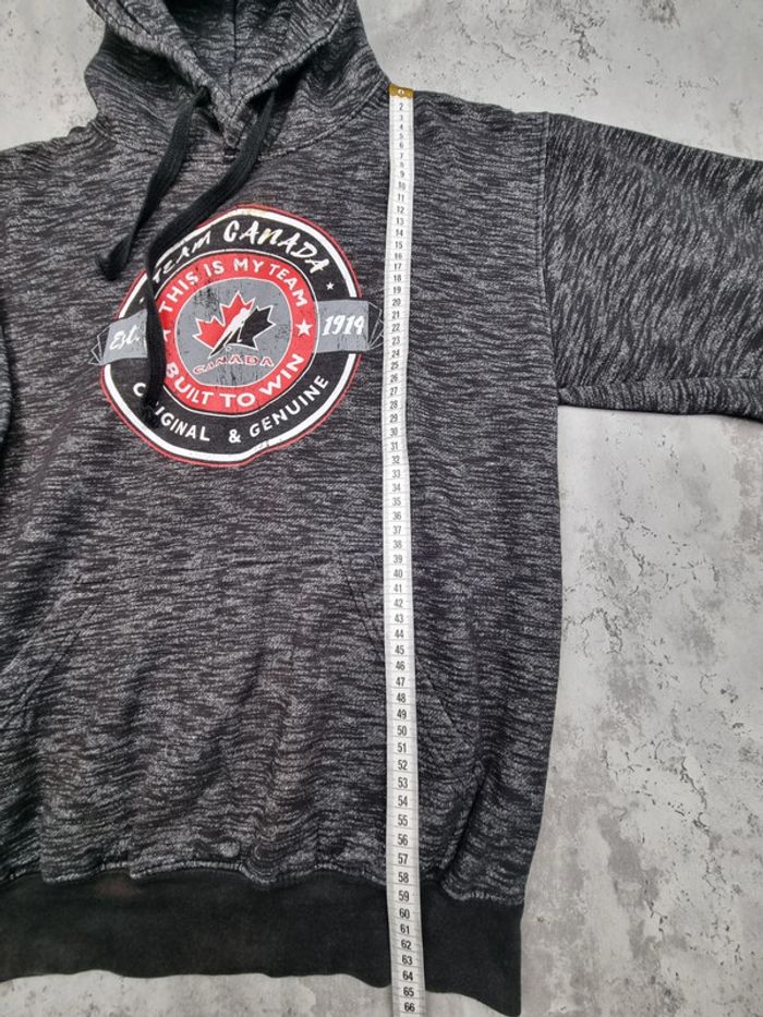 Pull à capuche Team Canada noir – Taille S Homme - photo numéro 5