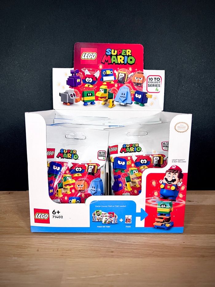 Boîte présentoir LEGO Super Mario Série 4 (71402) + 13 sachets neufs 2022