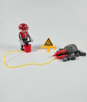 Playmobil Démineur explosion de rocas