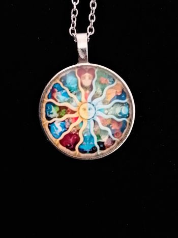 Chaîne + pendentif bohème