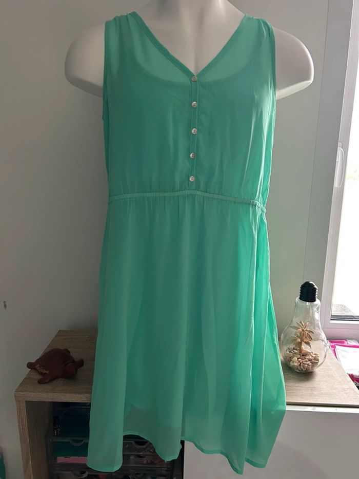 Très jolie robe verte pastel 😍