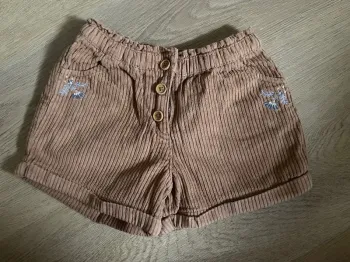 Short velours côtelé 6 ans