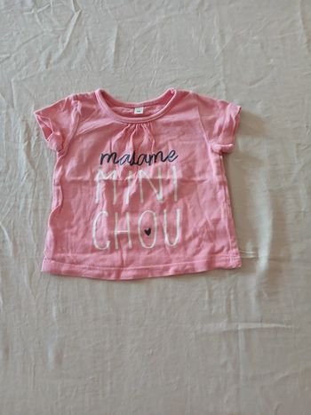 Tee-shirt manches courtes 3 mois