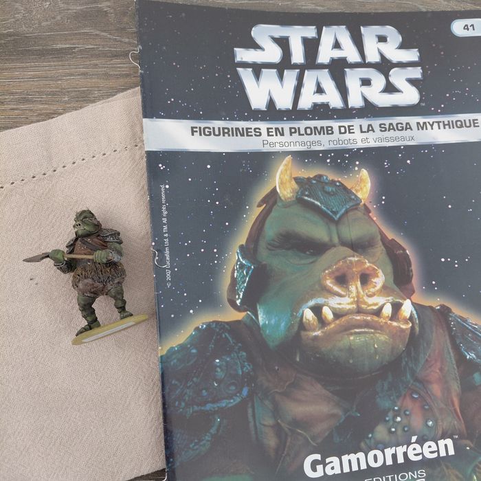 Star Wars - figurine en plomb Gamorréen + fascicule - photo numéro 4