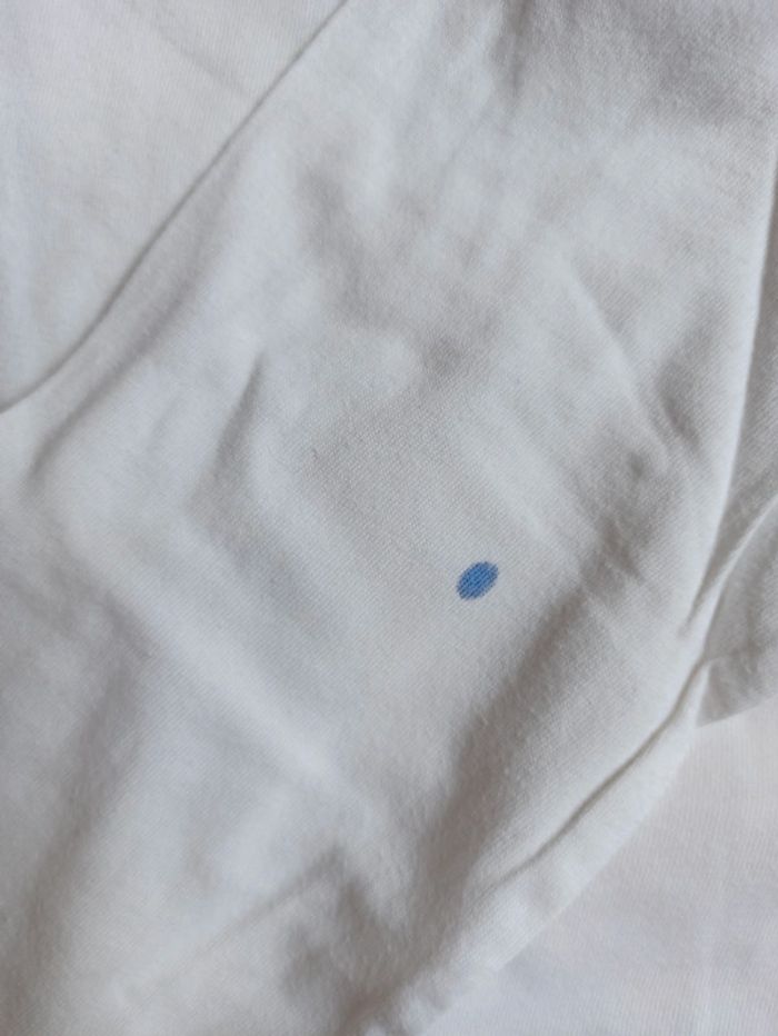 T-shirt blanc avec une petite vache 100% et pantalon bleu Marese 4 ans - photo numéro 5