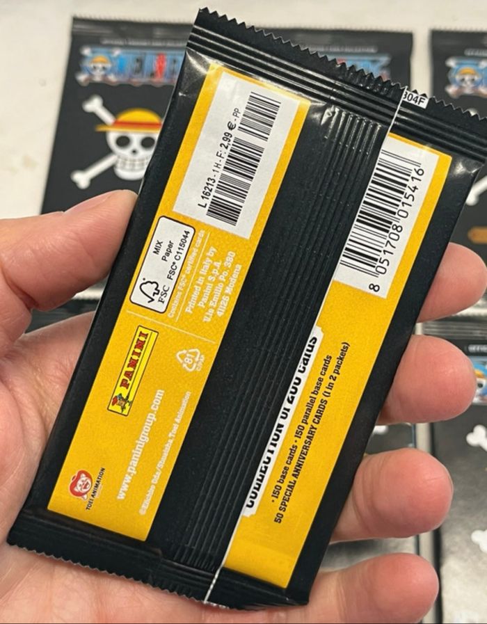 8 sachets panini One Piece 25 ans neufs scellés - photo numéro 5