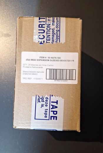  Lot de 12 Blisters ME3 - Demi-case solo blisters cartons - Pokémon Équilibre Parfait