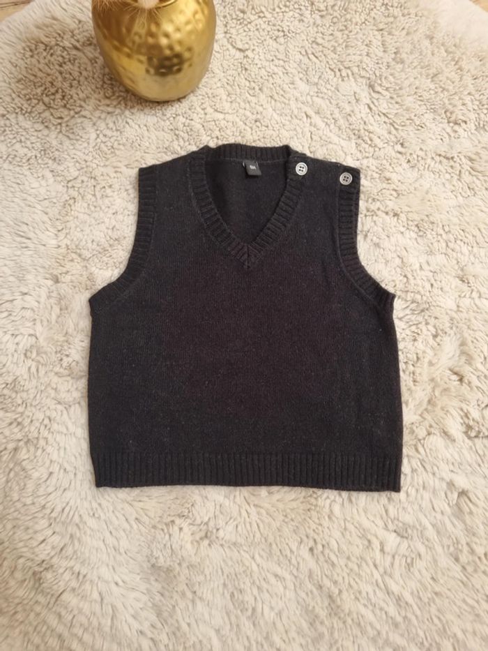 Chemise motif Note + pull 6 mois - photo numéro 3