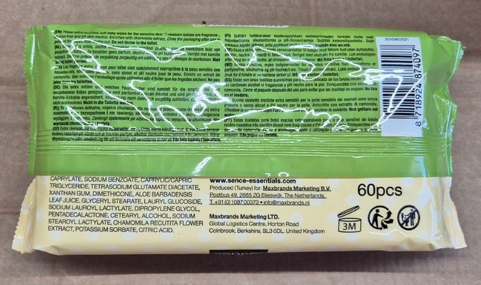 Lot de 24 paquets de lingettes pour bébé Sence "Extra Sensitive" - Neuves - photo numéro 2