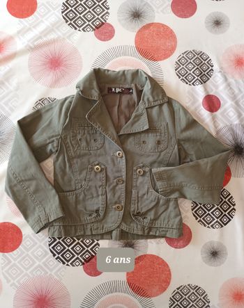 Blouson kaki 👧 taille 6 ans
