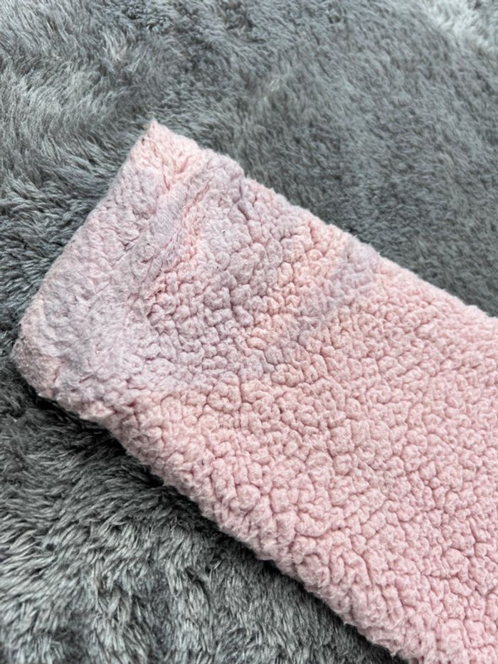 Pull polaire à capuche Fila avec logo brodé rose orangé taille S – Femme streetwear - photo numéro 11