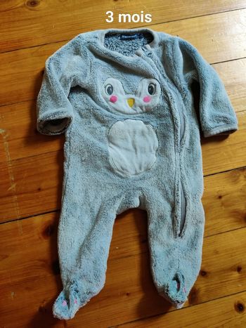 pyjama chaud fille pingouin 3m