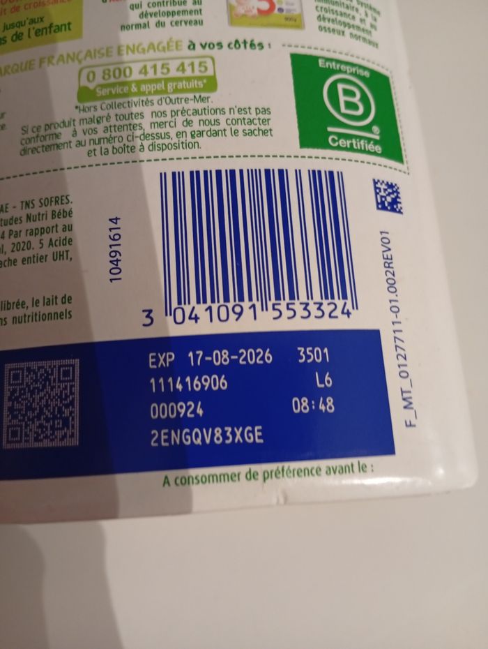 Lait infantile blédilait 3 ème âge - photo numéro 5