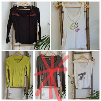 Lot de 3 t-shirts taille 36 S