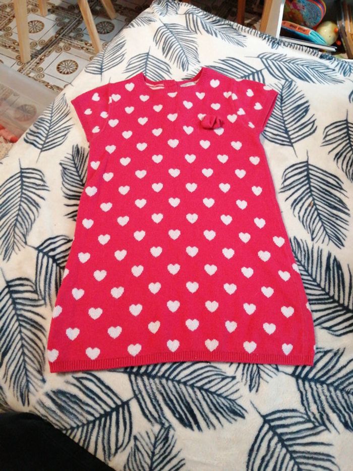 Robe sans manches petits coeurs
