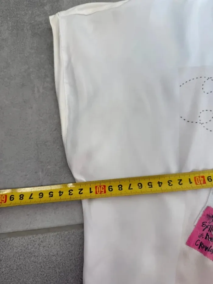 T-shirt Gaudi Jeans oversize femme blanc taille S parfait état - photo numéro 6