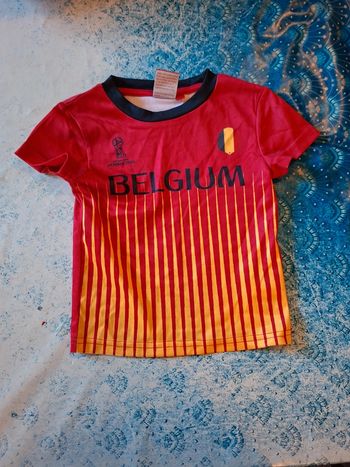 Tee-shirt fifa football Belgique Russie 2018 3 ans