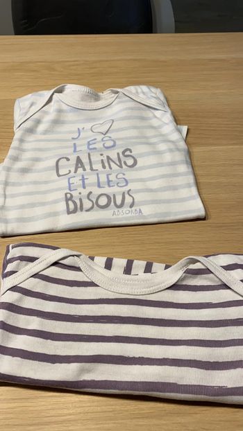 Lot de deux bodies absorba mixte