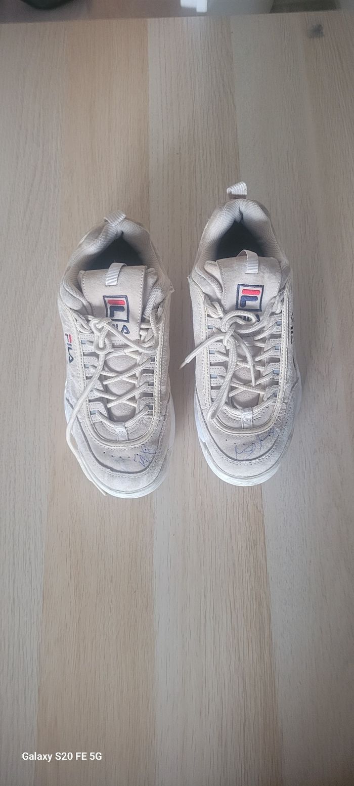 👟 Baskets Fila Disruptor beige - photo numéro 2