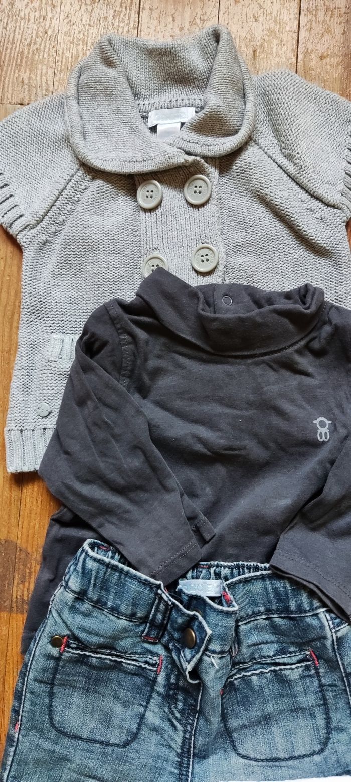 Lot de 7 vêtements fille 6 mois Obaïbii - photo numéro 2