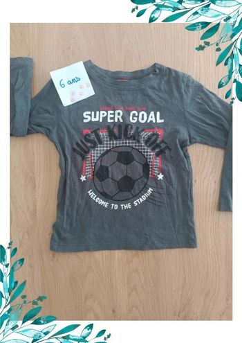 T-shirt foot garçon 6 ans