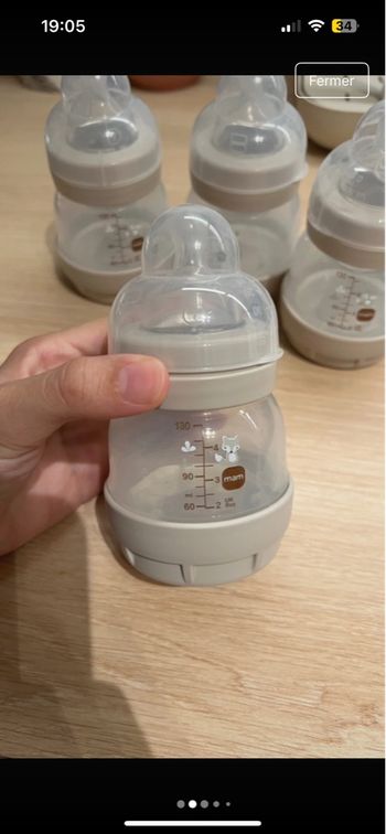 Lot de 5 biberons MAM 130 ml neufs