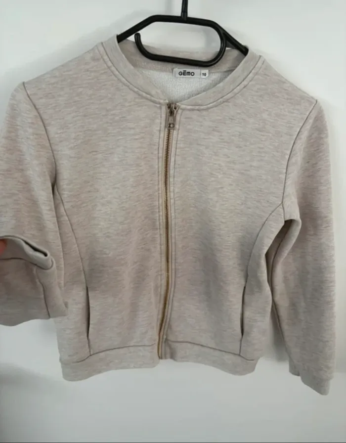 Gilet zip fille 10 ans