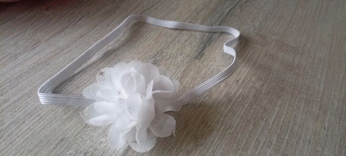 Bandeau fleur blanc