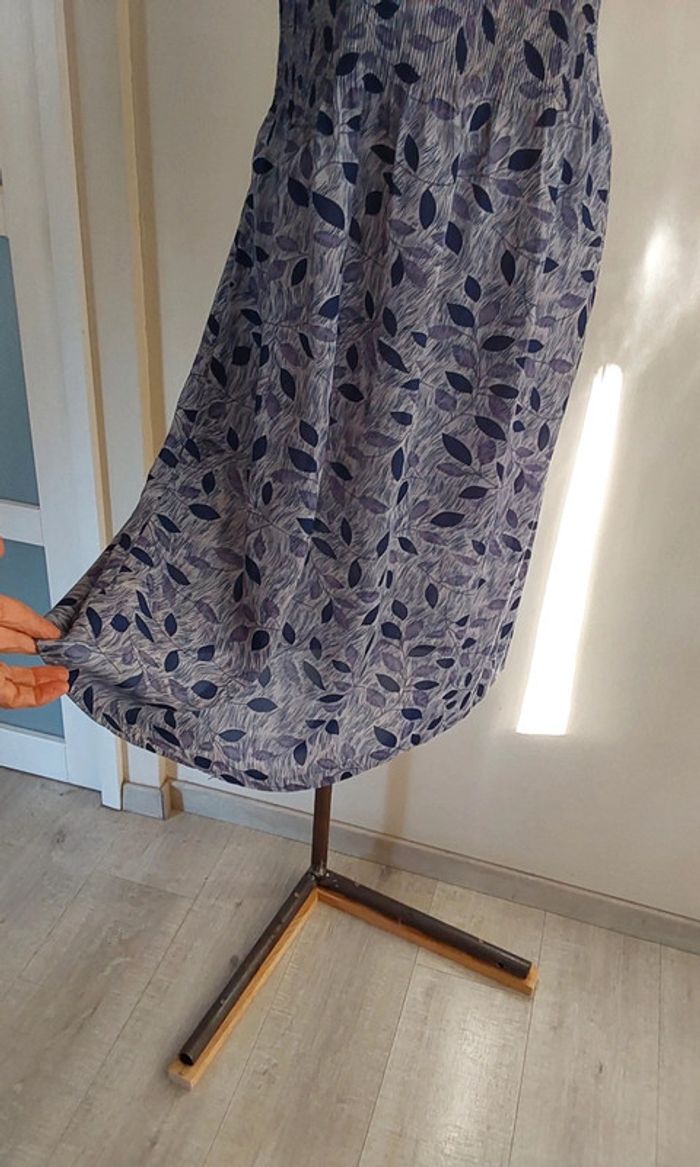 Robe fluide imprimée dans les tons de violet,lila et parme. T 42 - photo numéro 4