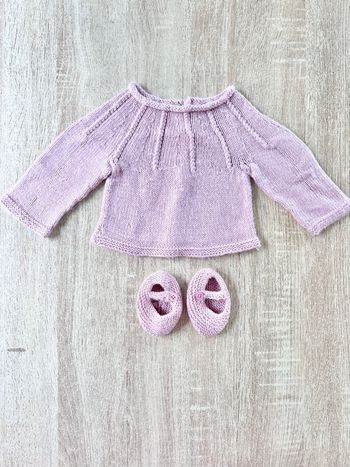 Pull & chaussons bébé fille 