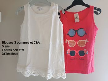 Blouses 3 pommes et C&A
