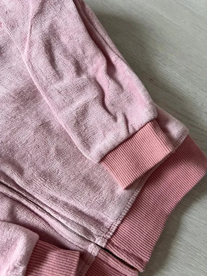 Sweat zippé peau de pêche cool club 5 ans rose - photo numéro 4