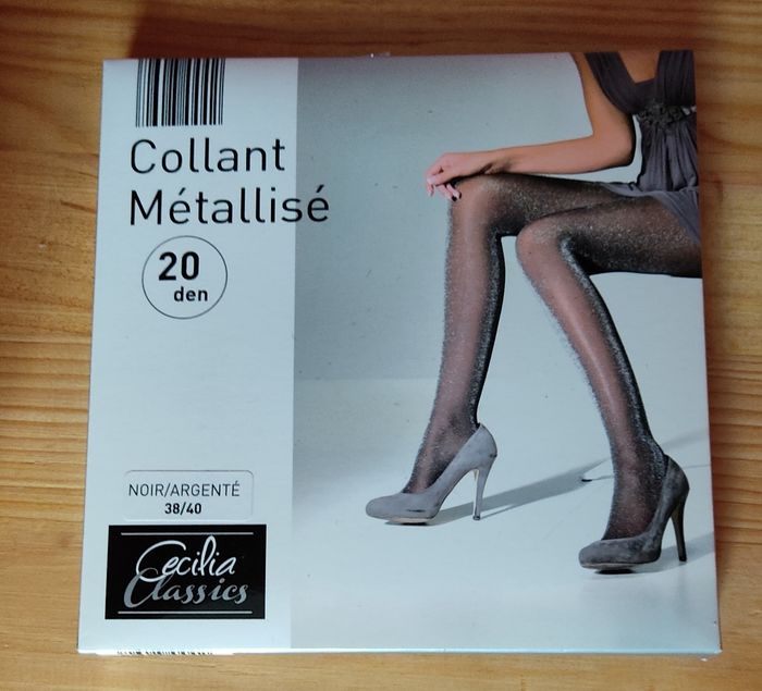 Collant métallisé en 38/40