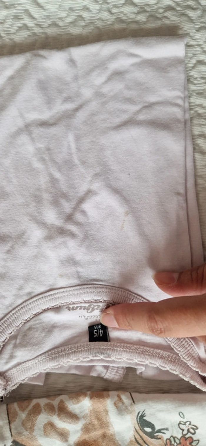 Lot de 5 t-shirts manches courtes fille 4 ans - photo numéro 7