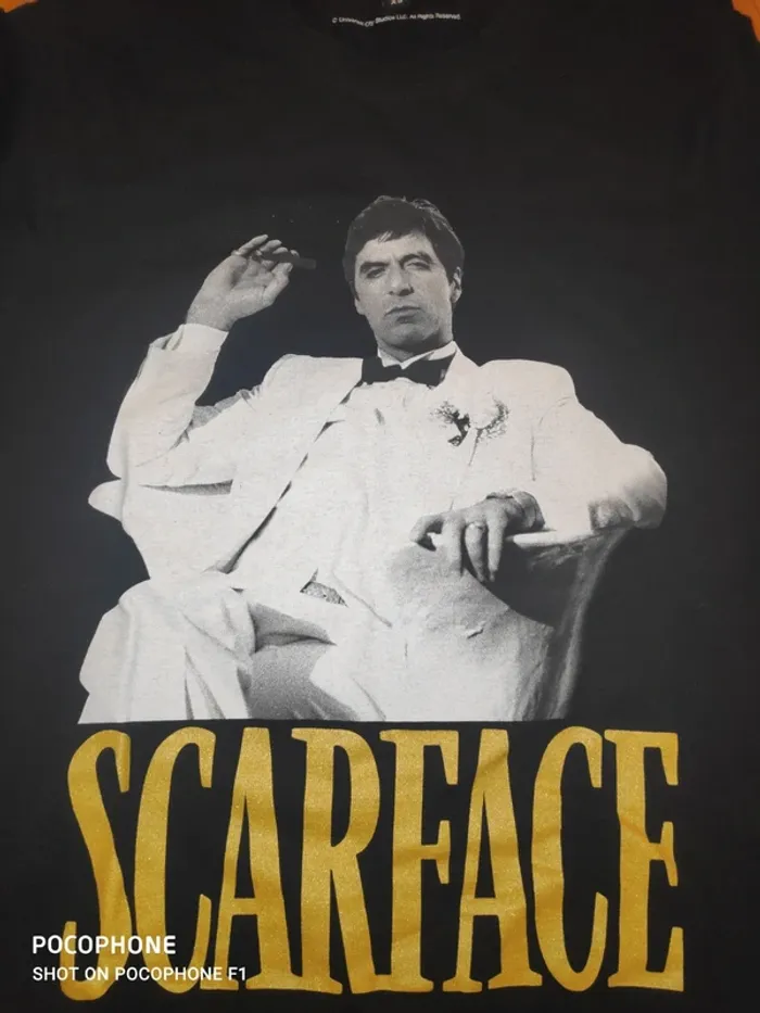 T-shirt scarface XS - photo numéro 2