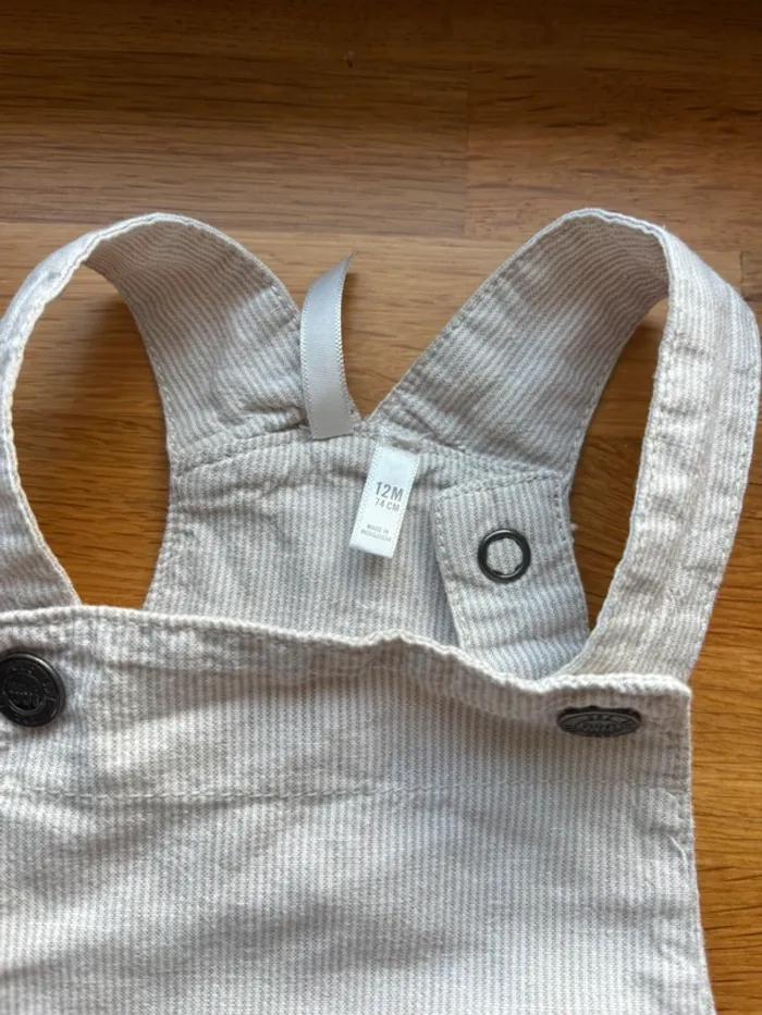 Salopette short orchestra 12 mois garçon - photo numéro 2