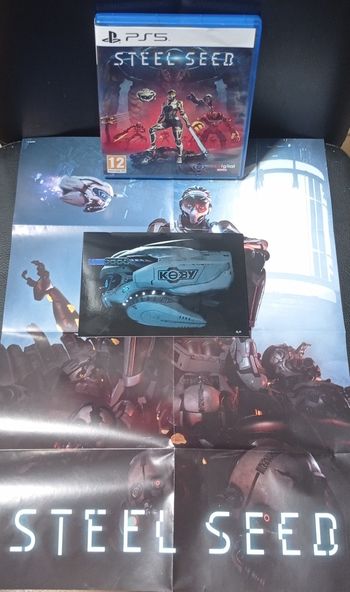 😍steel seed sur ps5 avec poster et cartes collector