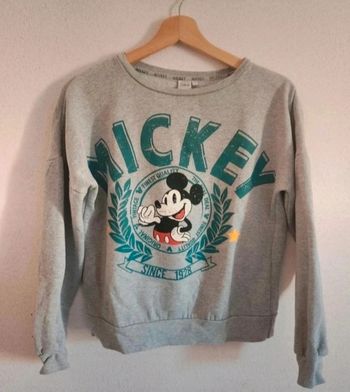 Sweat femme S Cache Cache – gris – Mickey – très bon état