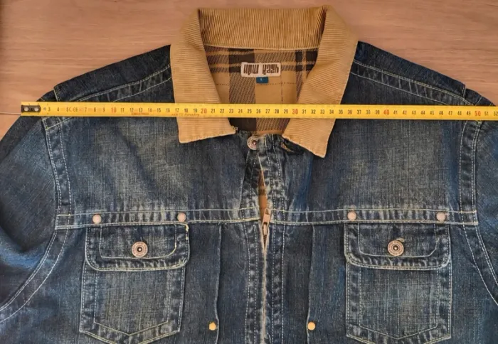 Veste style blouson en jean bleu foncé Hpw Kazh Soul Rebel Taille L ou 48 - photo numéro 10