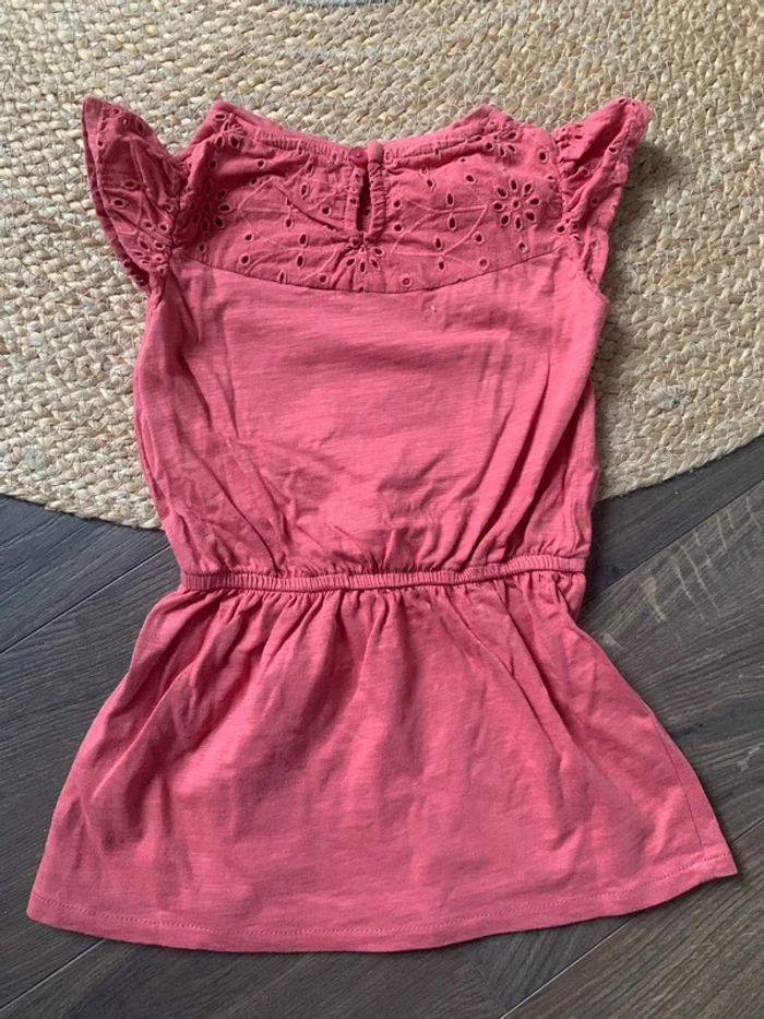 Robe rose corail MC dentelle Vertbaudet 3 ans 36 mois - photo numéro 3