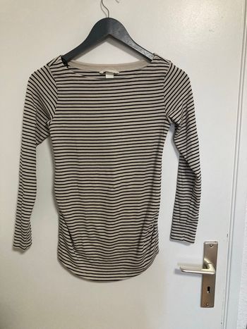 Haut rayé manches longues – H&M Mama